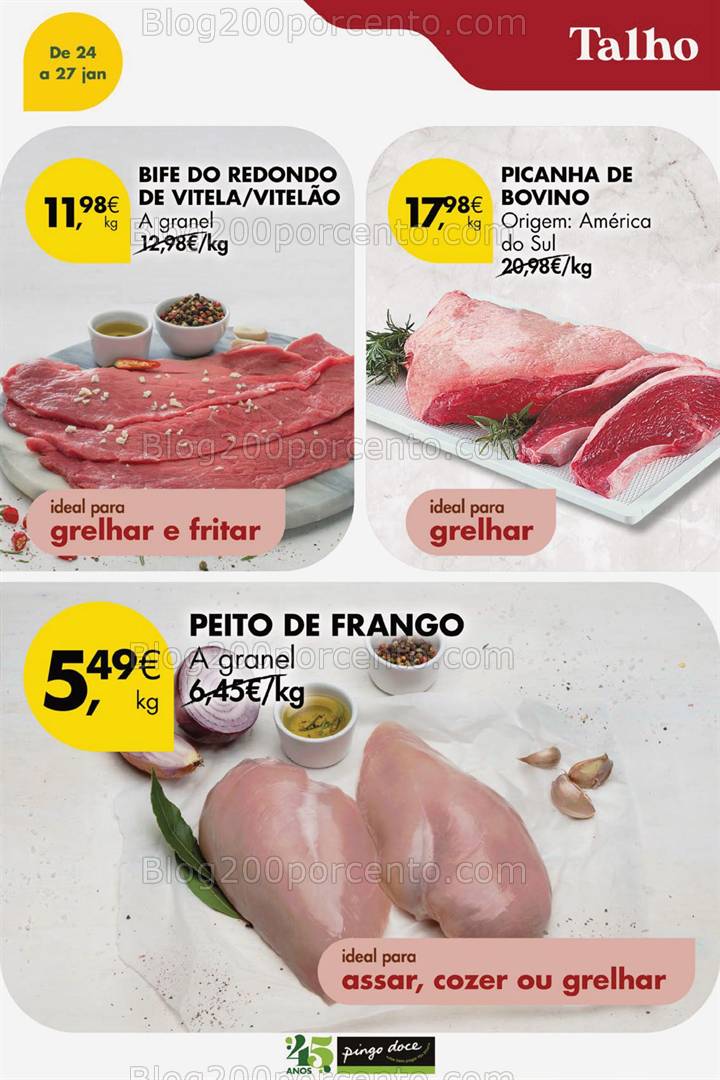 Antevisão Folheto PINGO DOCE Promoções Fim de Semana - 24 a 27 janeiro