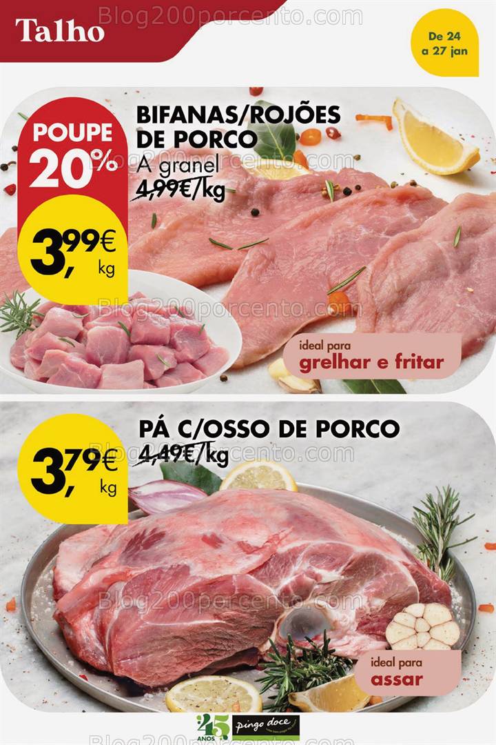 Antevisão Folheto PINGO DOCE Promoções Fim de Semana - 24 a 27 janeiro