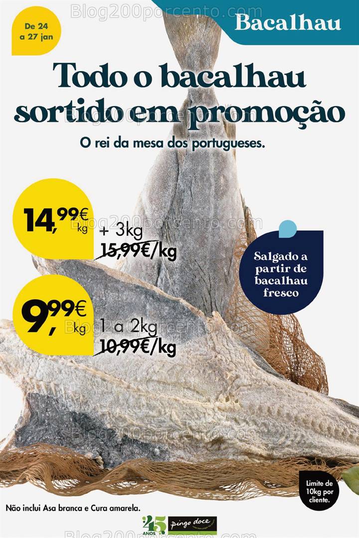 Antevisão Folheto PINGO DOCE Promoções Fim de Semana - 24 a 27 janeiro