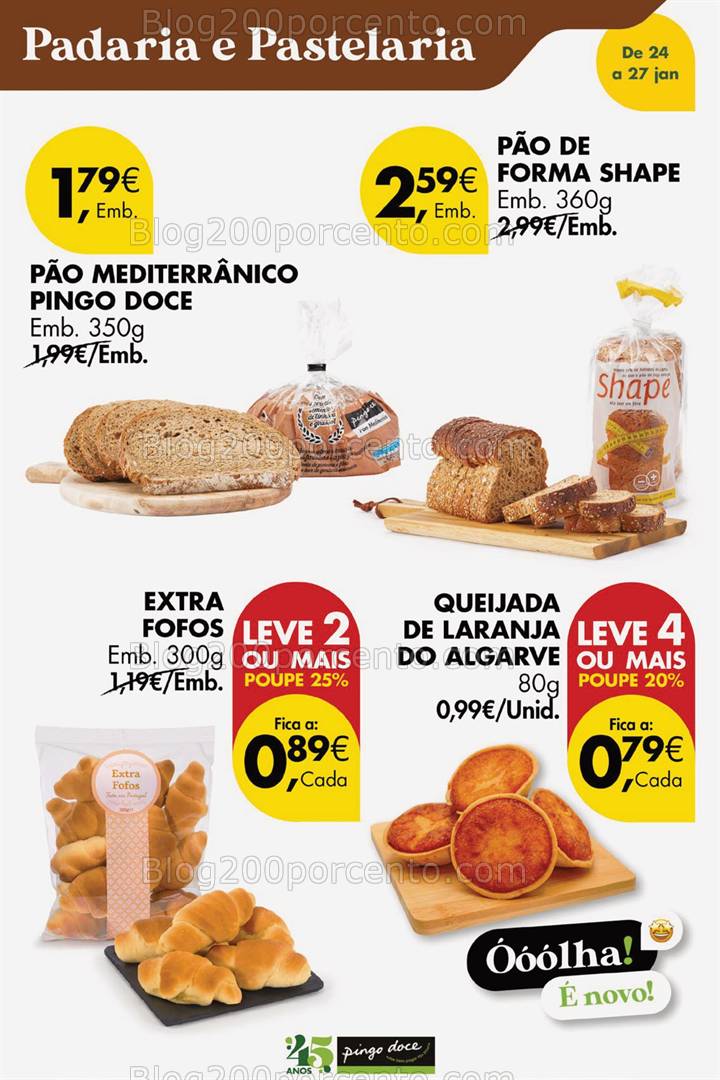 Antevisão Folheto PINGO DOCE Promoções Fim de Semana - 24 a 27 janeiro