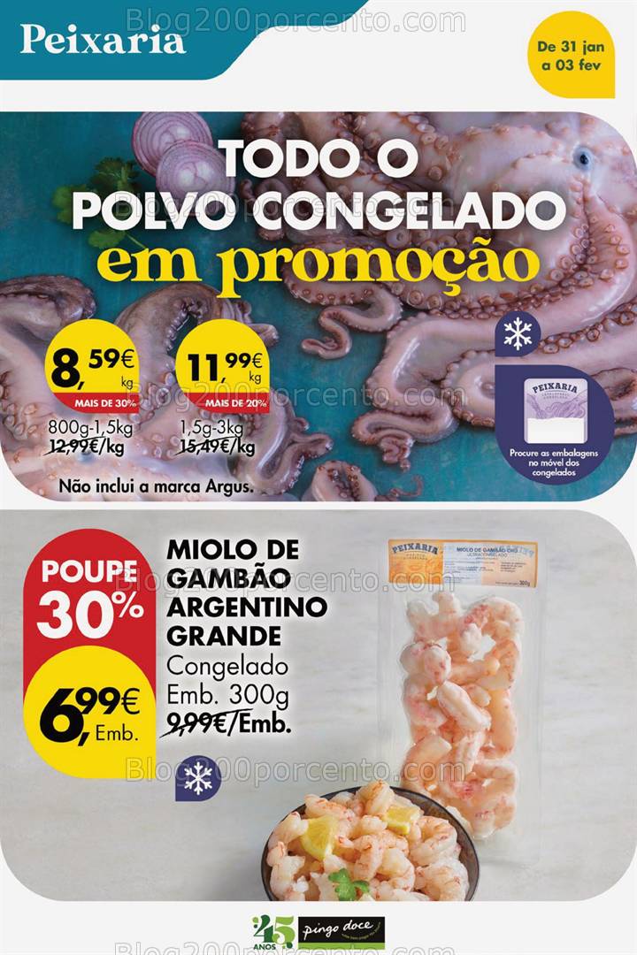 Antevisão Folheto PINGO DOCE Promoções Fim de Semana - 31 janeiro a 2 fevereiro