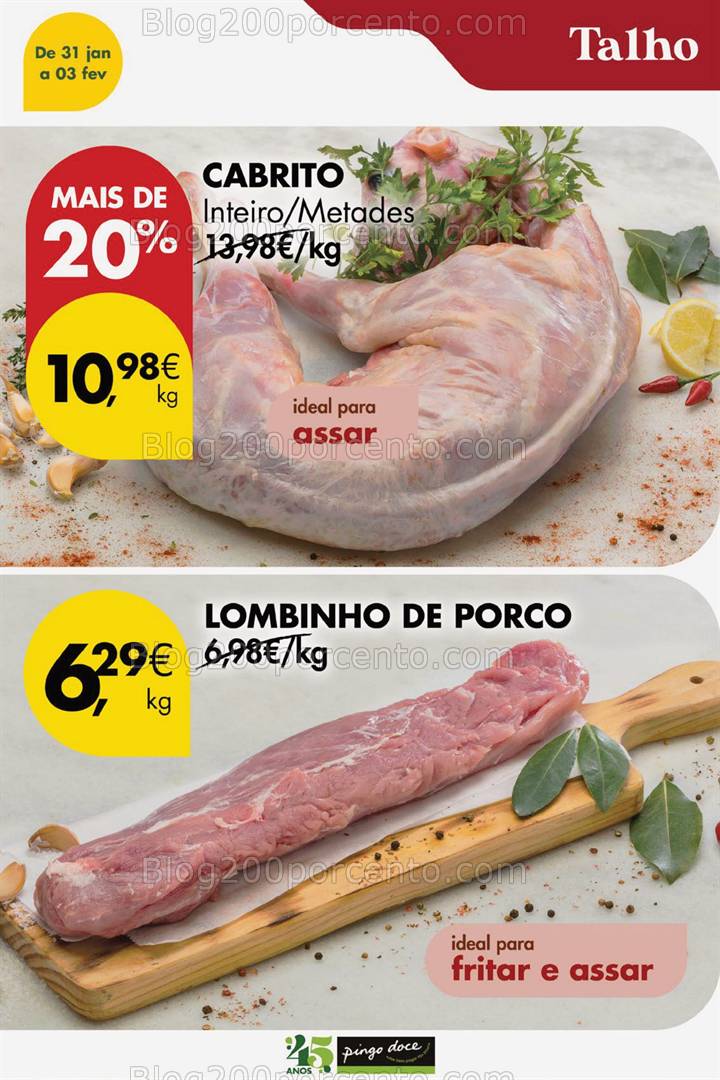 Antevisão Folheto PINGO DOCE Promoções Fim de Semana - 31 janeiro a 2 fevereiro