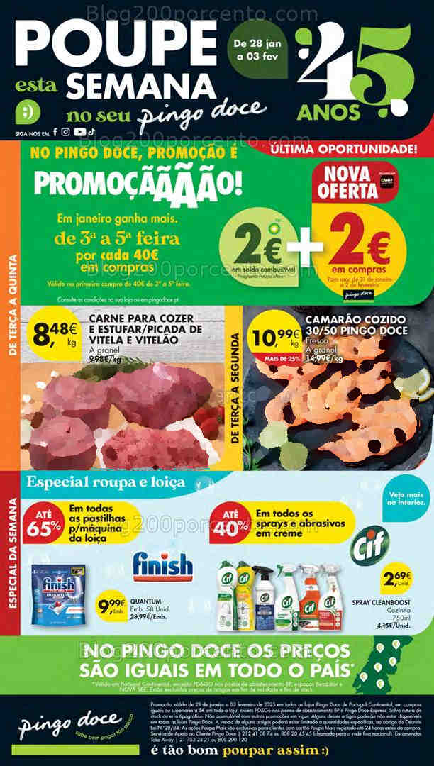 Antevisão Folheto PINGO DOCE Promoções de 28 janeiro a 3 fevereiro