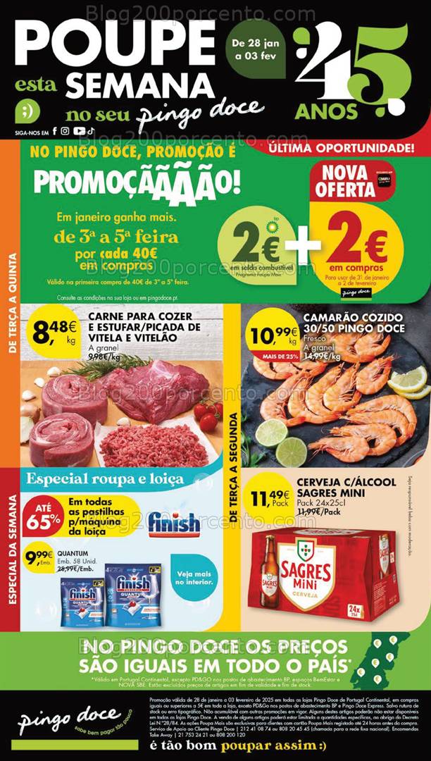 Antevisão Folheto PINGO DOCE Lojas Grandes Promoções de 28 janeiro a 3 fevereiro