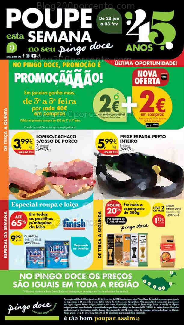 Antevisão Folheto PINGO DOCE Madeira Promoções de 28 janeiro a 3 fevereiro