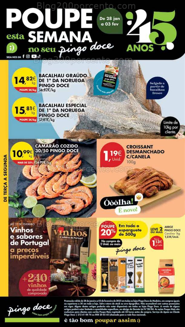 Antevisão Folheto PINGO DOCE Madeira Promoções de 28 janeiro a 3 fevereiro