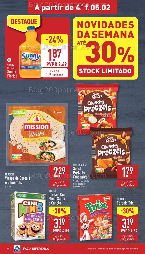 Antevisão Folheto ALDI Promoções de 5 a 12 fevereiro