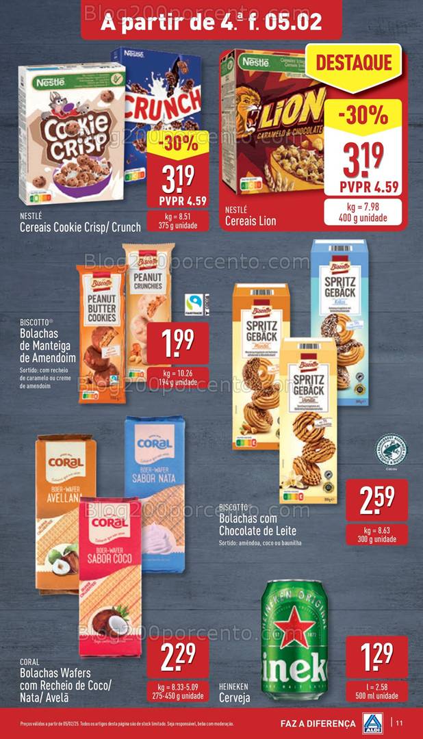 Antevisão Folheto ALDI Promoções de 5 a 12 fevereiro