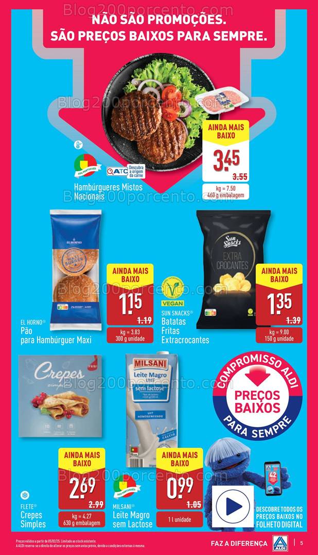 Antevisão Folheto ALDI Promoções de 5 a 12 fevereiro