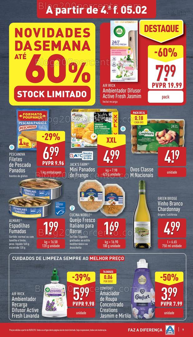 Antevisão Folheto ALDI Promoções de 5 a 12 fevereiro