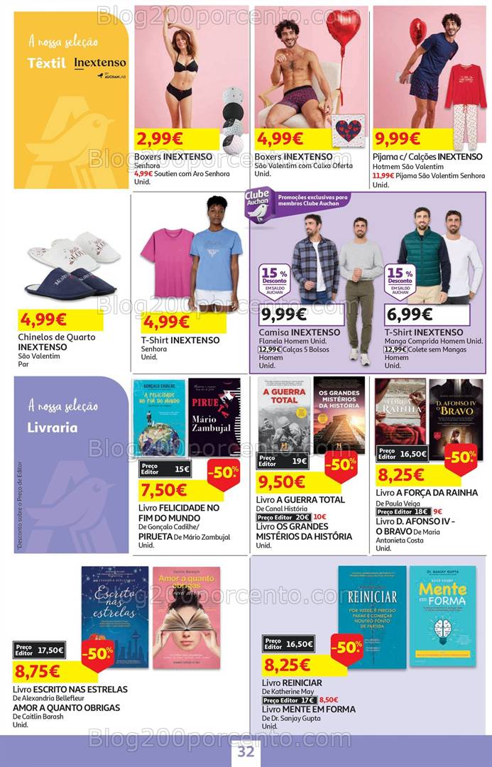 Antevisão Folheto AUCHAN Promoções de 29 janeiro a 12 fevereiro