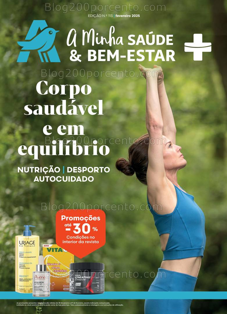 Antevisão Folheto AUCHAN Saúde e Bem-Estar Promoções até 27 fevereiro