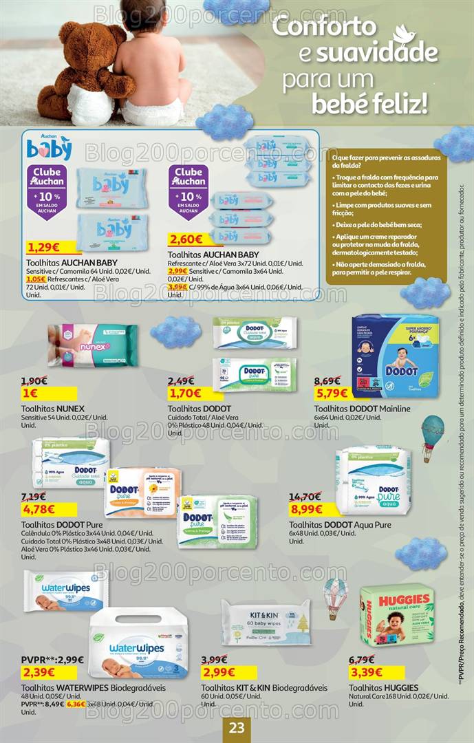 Antevisão Folheto AUCHAN Feira do Bebé Promoções de 29 janeiro a 12 fevereiro