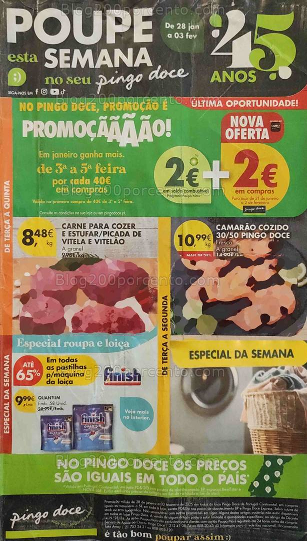 Antevisão Folheto PINGO DOCE Promoções de 28 janeiro a 3 fevereiro