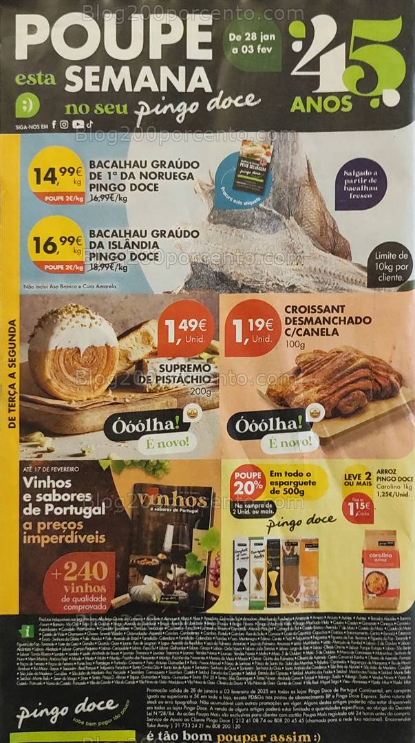 Antevisão Folheto PINGO DOCE Promoções de 28 janeiro a 3 fevereiro