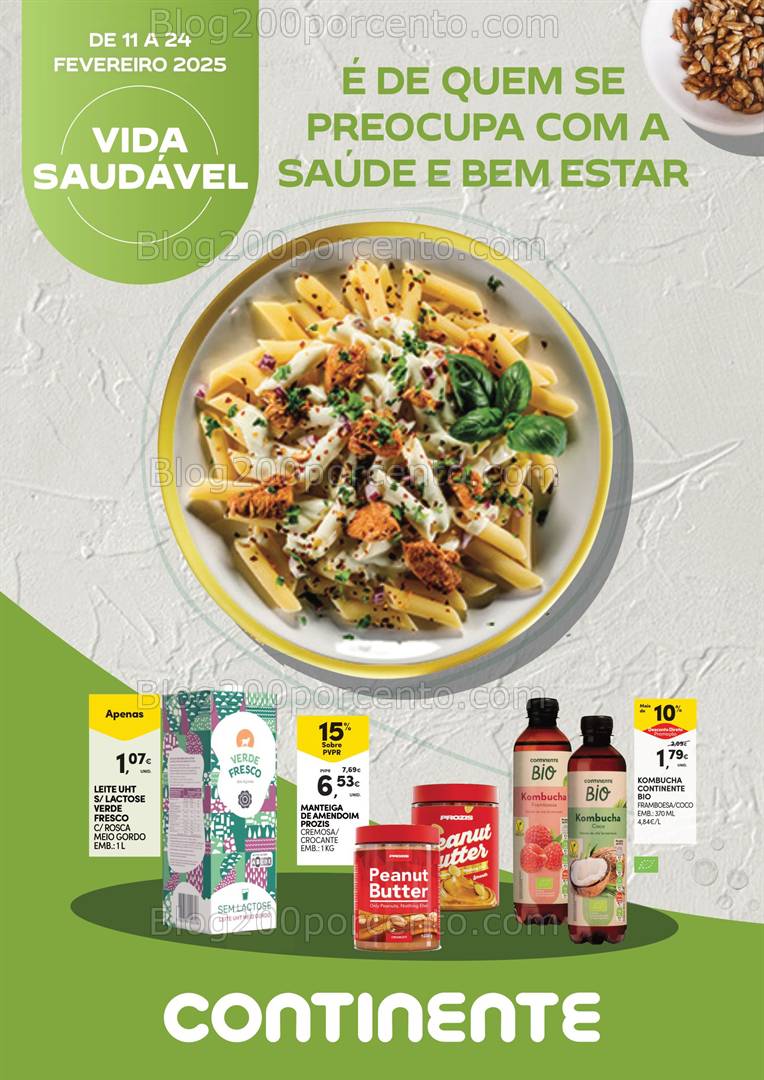 Antevisão Folheto CONTINENTE Açores Vida Saudável Promoções de 11 a 24 fevereiro