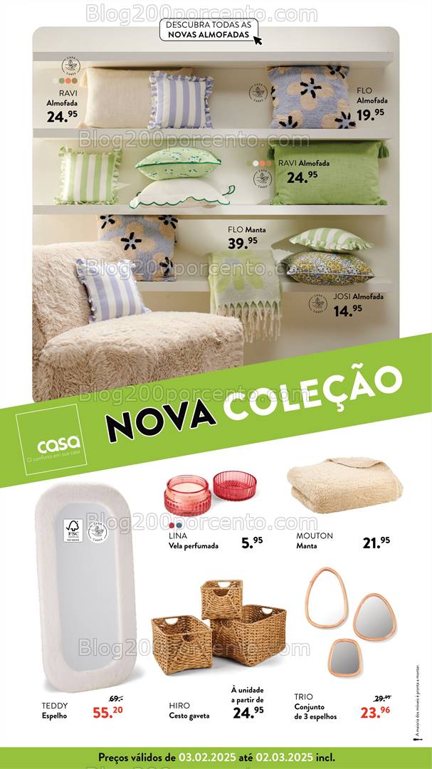 Antevisão Folheto CASA Nova Coleção Promoções de 3 fevereiro a 2 março