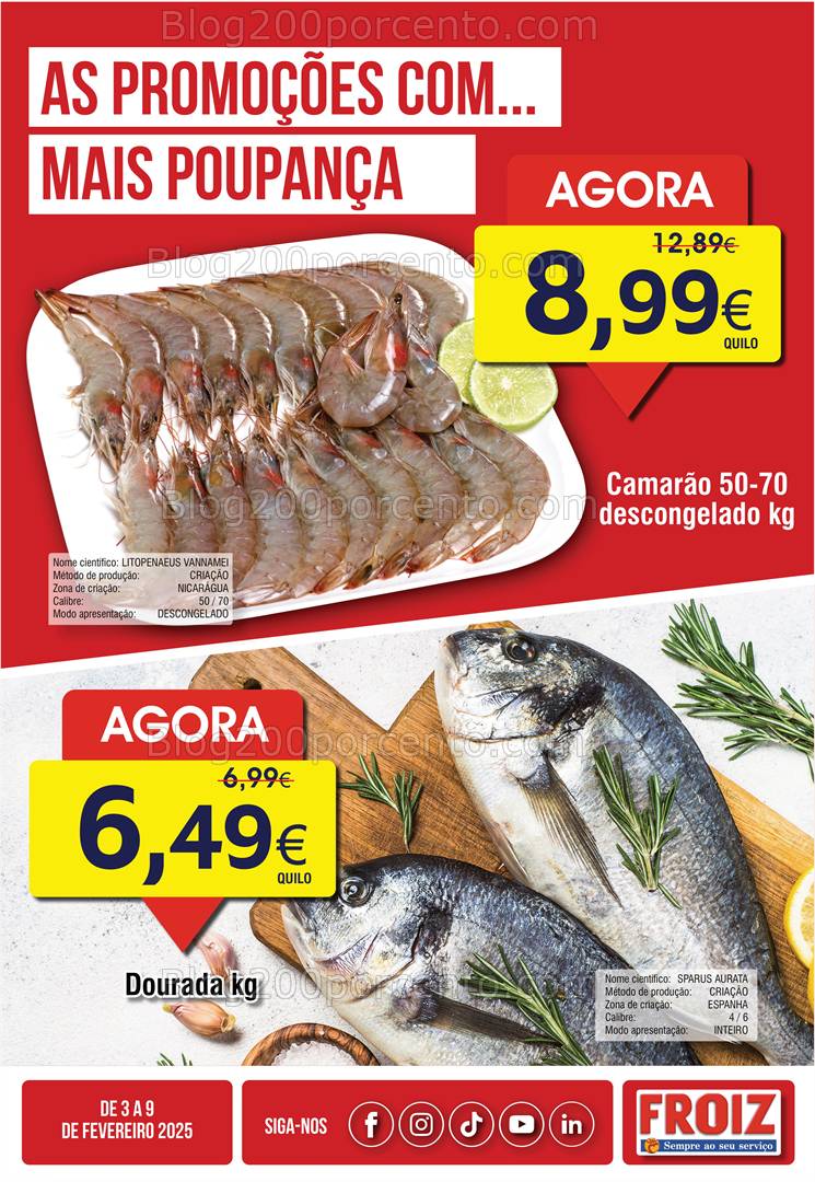 Antevisão Folheto FROIZ Promoções de 3 a 9 fevereiro