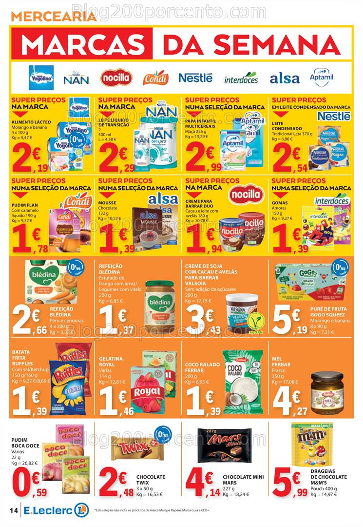 Antevisão Folheto E-LECLERC Promoções de 13 a 19 fevereiro