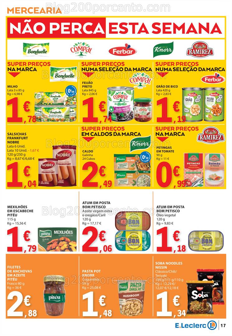Antevisão Folheto E-LECLERC Promoções de 13 a 19 fevereiro