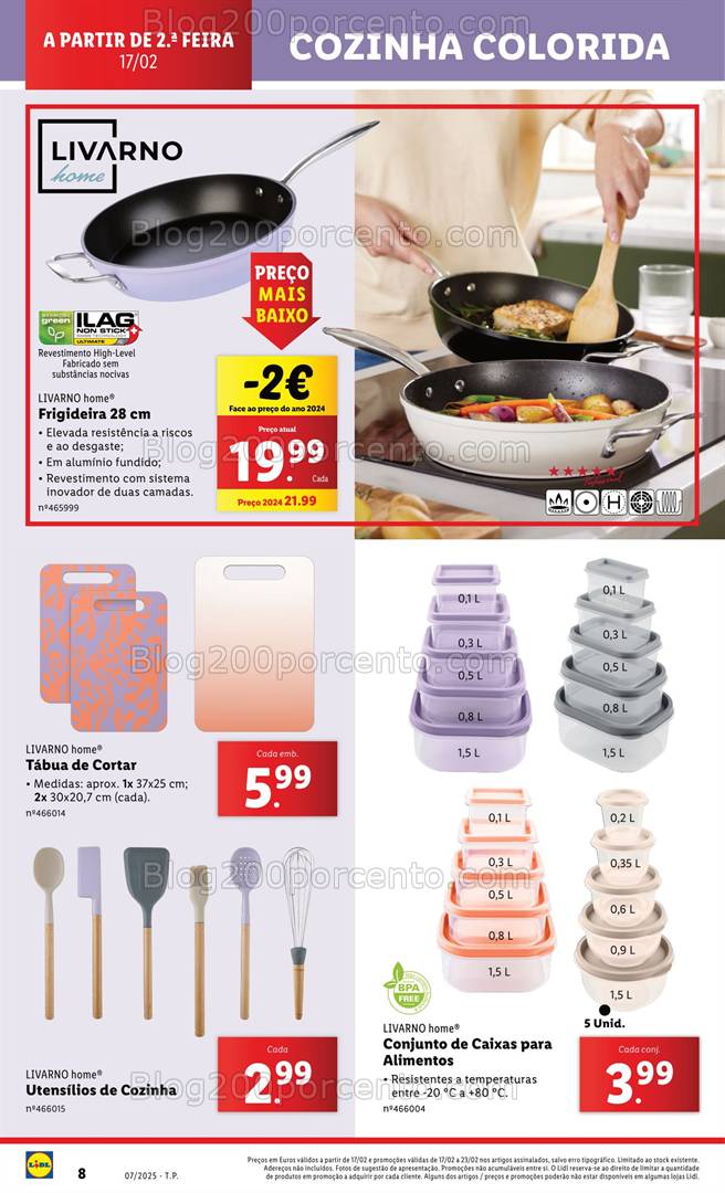 Antevisão Folheto LIDL Cozinha Colorida Promoções a partir de 17 fevereiro