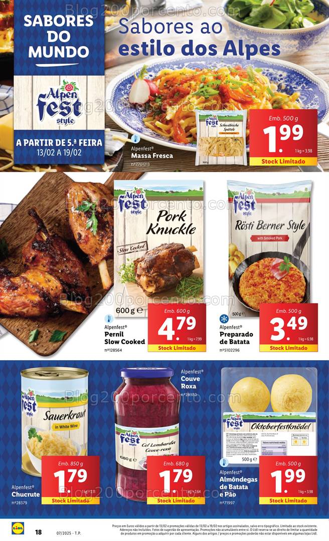 Antevisão Folheto LIDL Promoções de 13 a 19 fevereiro