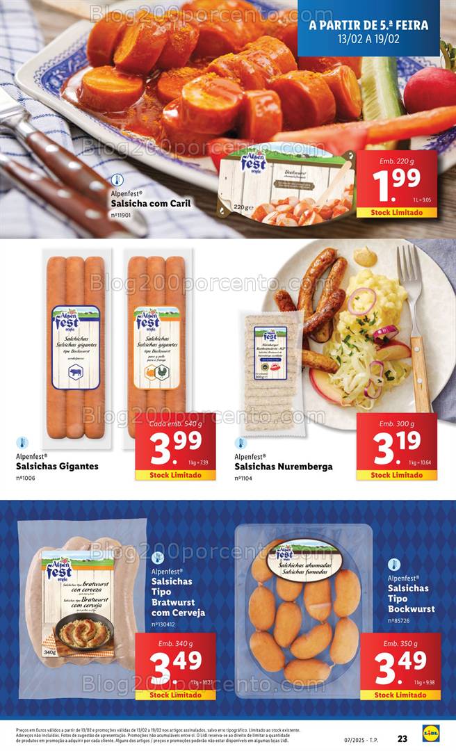 Antevisão Folheto LIDL Promoções de 13 a 19 fevereiro