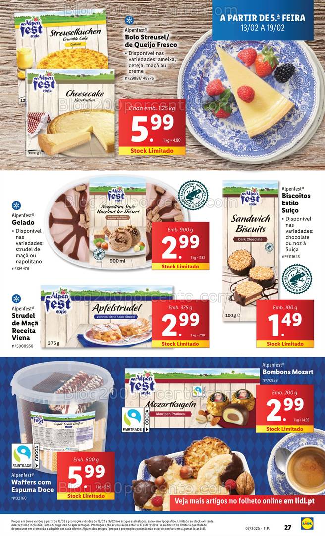 Antevisão Folheto LIDL Promoções de 13 a 19 fevereiro