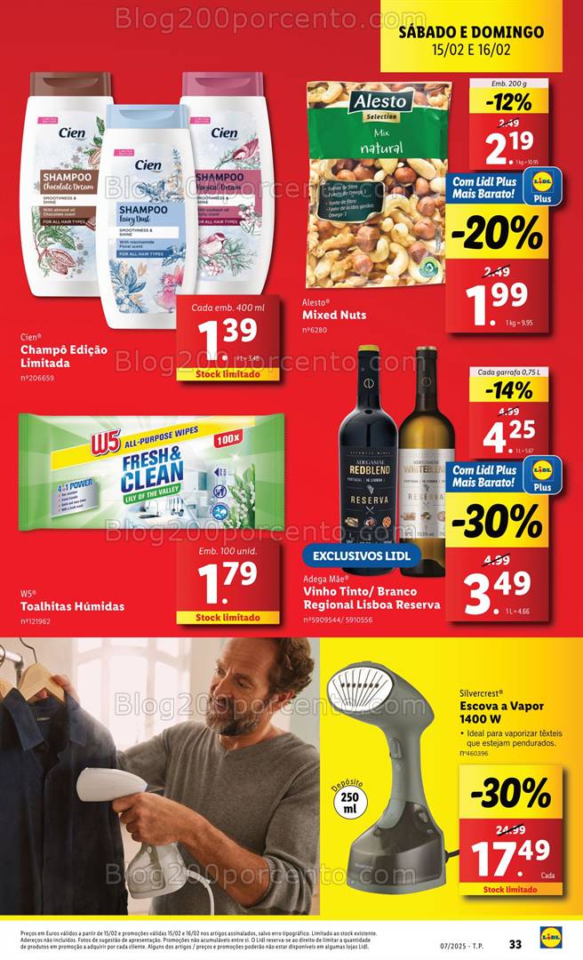 Antevisão Folheto LIDL Promoções de 13 a 19 fevereiro