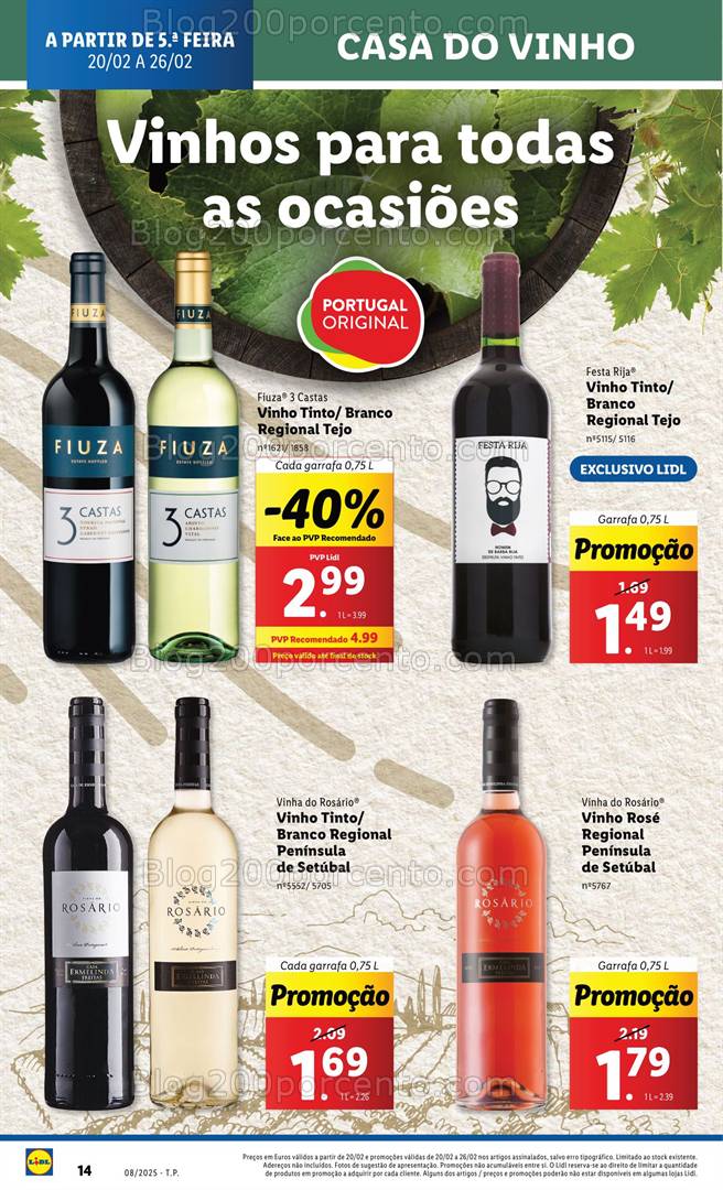 Antevisão Folheto LIDL Promoções de 20 a 26 fevereiro