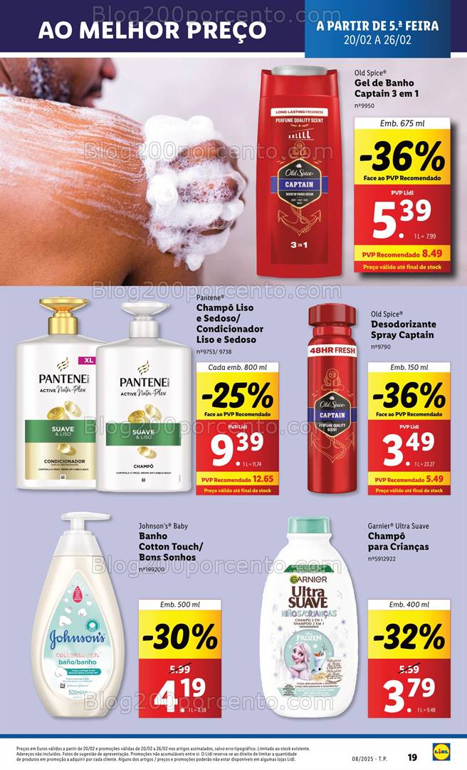 Antevisão Folheto LIDL Higiene e Limpeza Promoções de 20 a 26 fevereiro