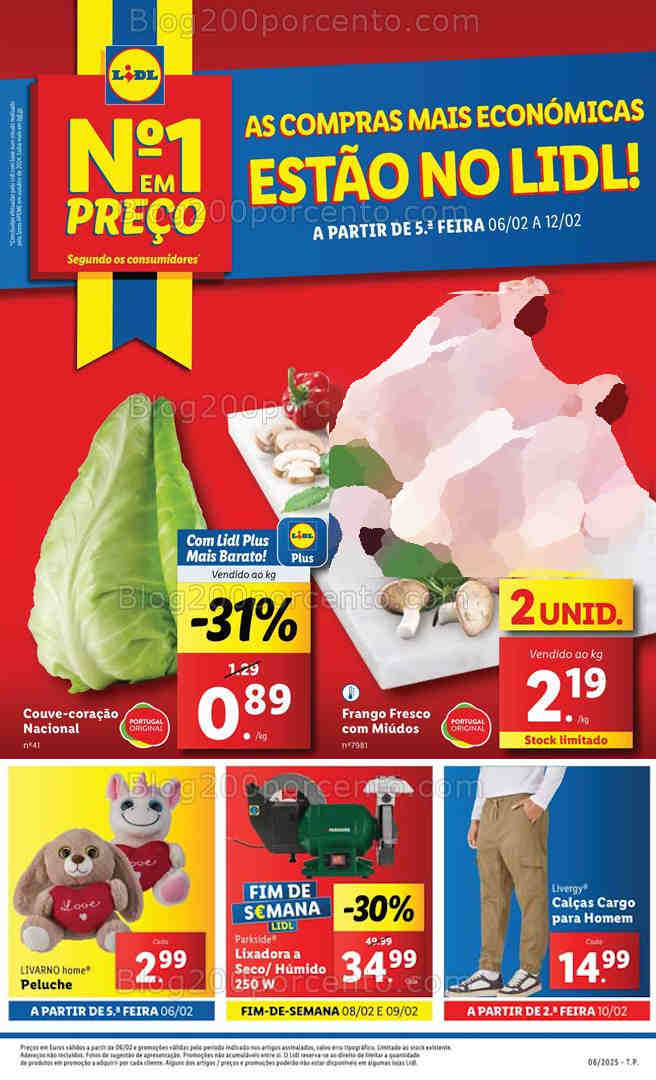 Antevisão Folheto LIDL Promoções de 6 a 12 fevereiro