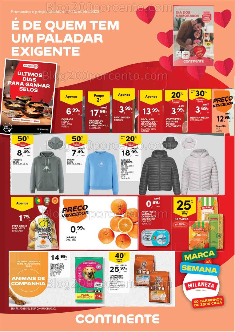 Antevisão Folheto CONTINENTE Promoções de 4 a 10 fevereiro
