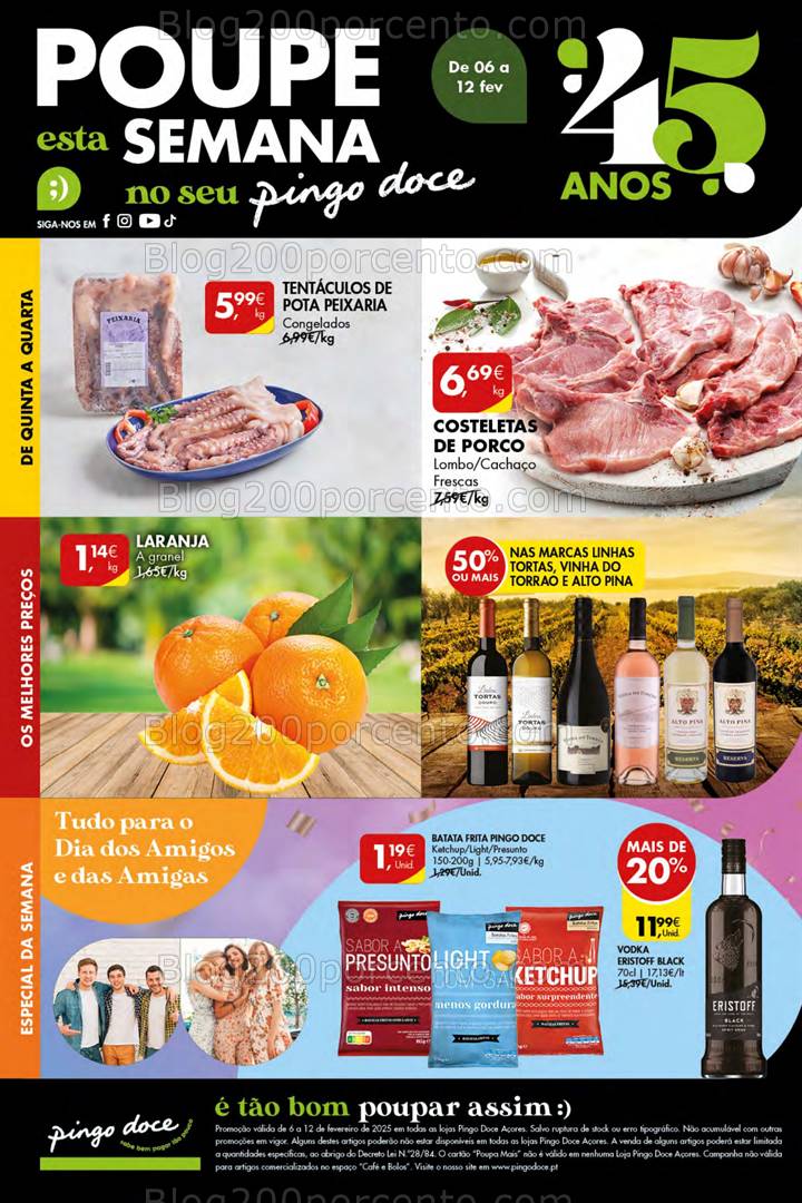 Antevisão Folheto PINGO DOCE Açores Promoções de 6 a 12 fevereiro