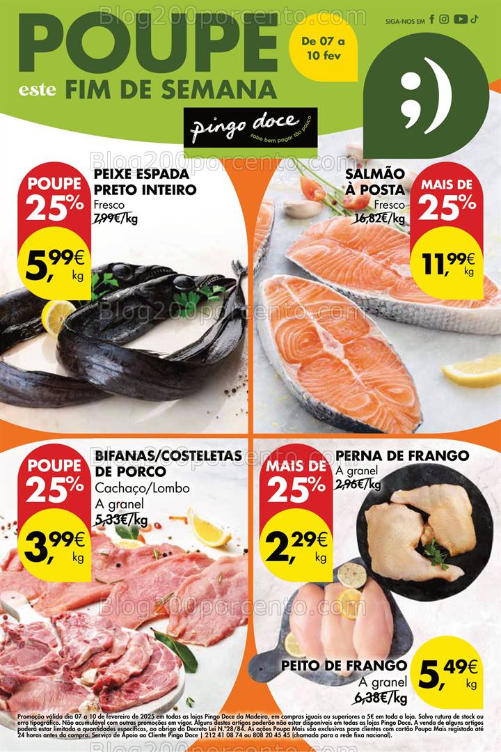 Antevisão Folheto PINGO DOCE Madeira Promoções Fim de Semana - 7 a 10 fevereiro