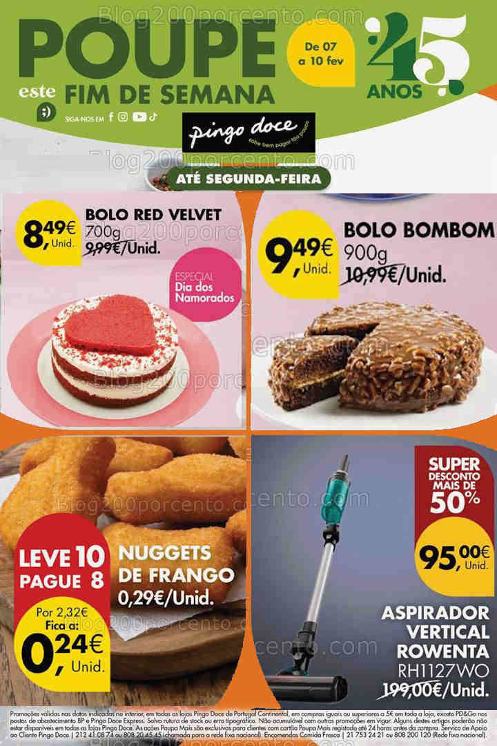 Antevisão Folheto PINGO DOCE Promoções Fim de Semana - 7 a 10 fevereiro