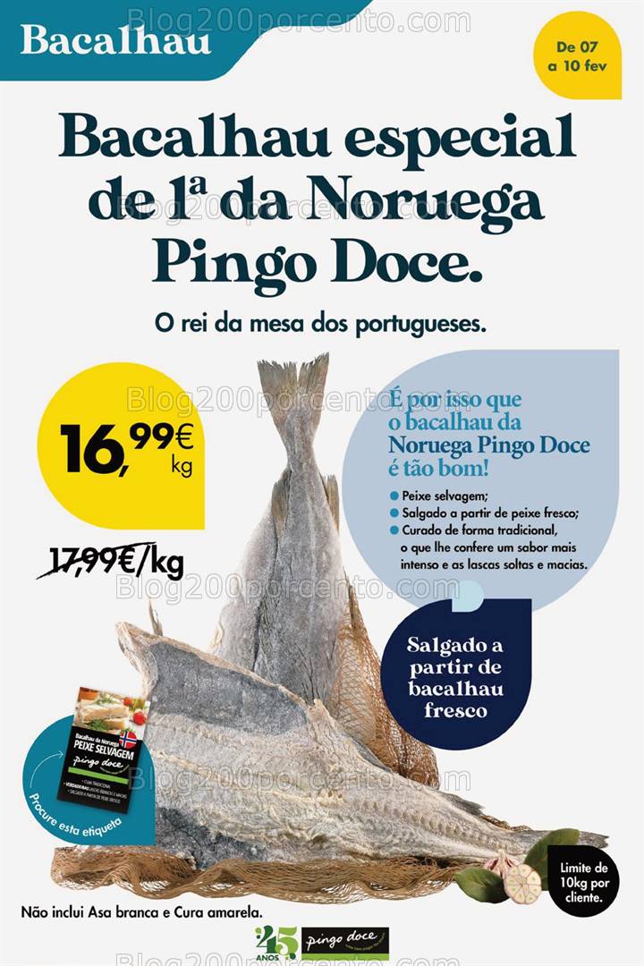 Antevisão Folheto PINGO DOCE Promoções Fim de Semana - 7 a 10 fevereiro