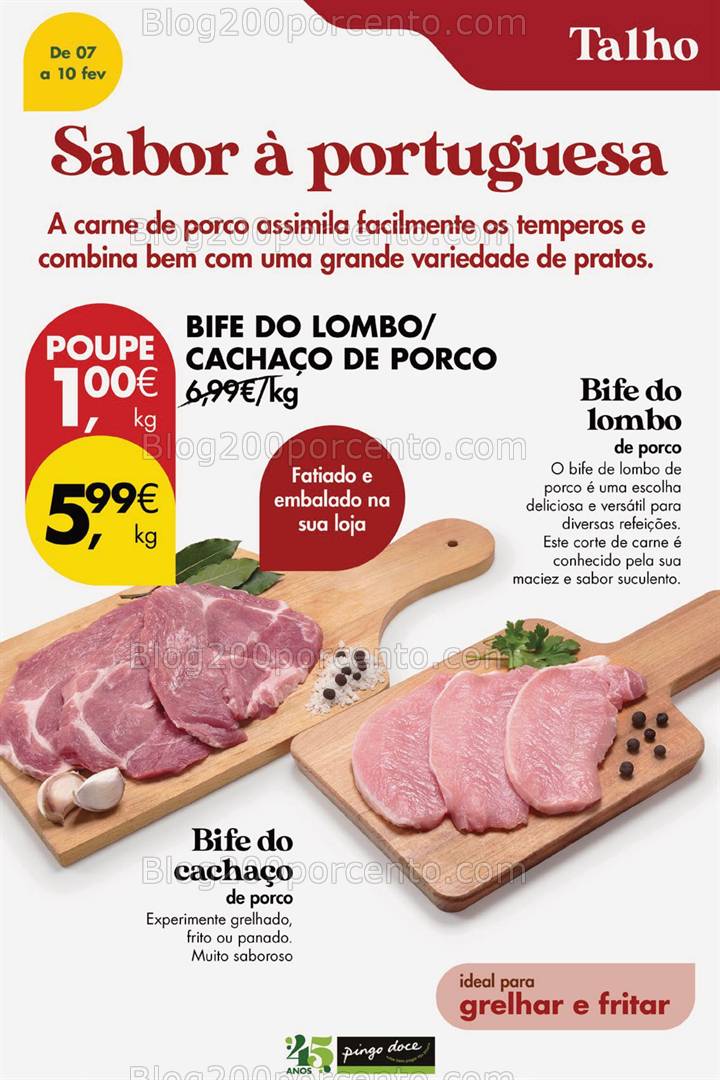 Antevisão Folheto PINGO DOCE Promoções Fim de Semana - 7 a 10 fevereiro