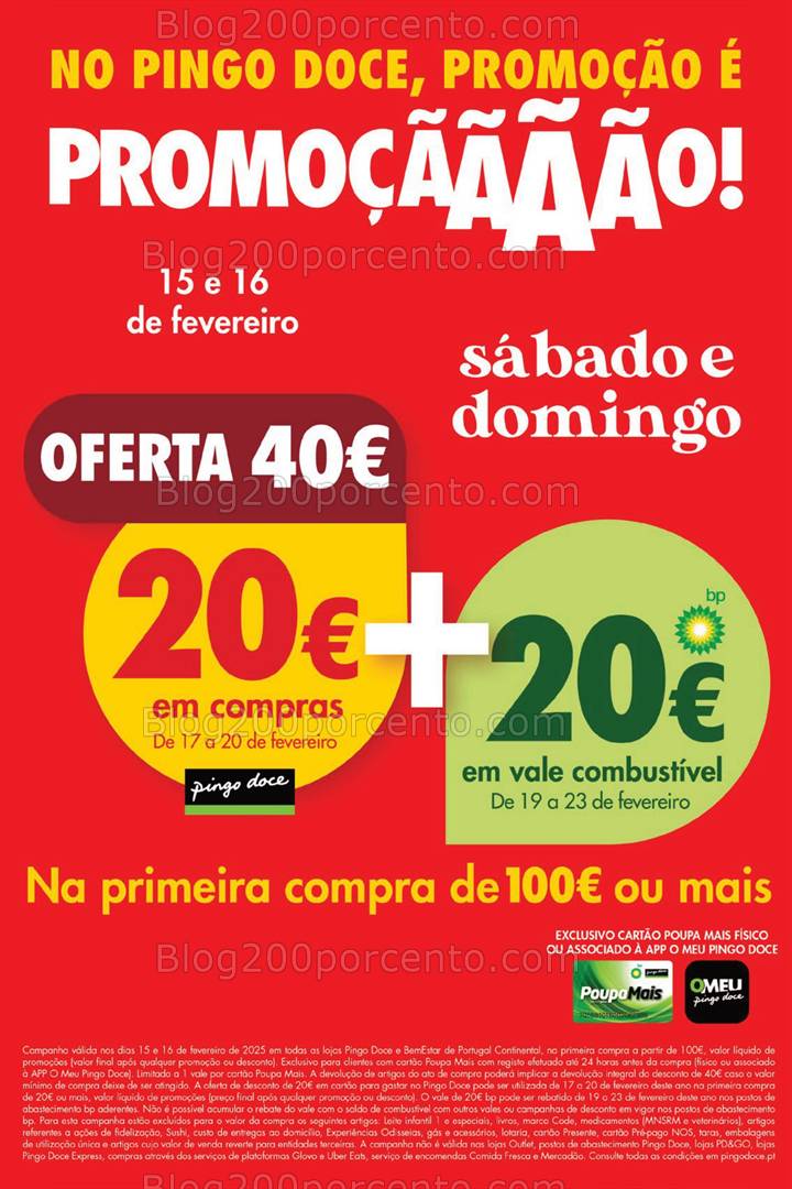 Antevisão Folheto PINGO DOCE Promoções Fim de Semana - 15 e 16 fevereiro