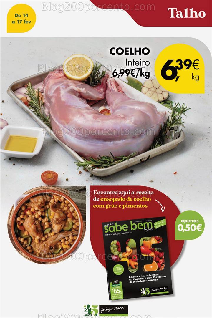 Antevisão Folheto PINGO DOCE Promoções Fim de Semana - 15 e 16 fevereiro