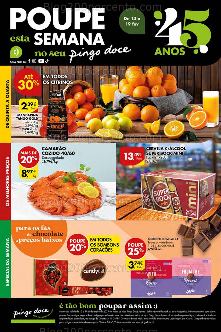 Antevisão Folheto PINGO DOCE Açores Promoções de 13 a 19 fevereiro