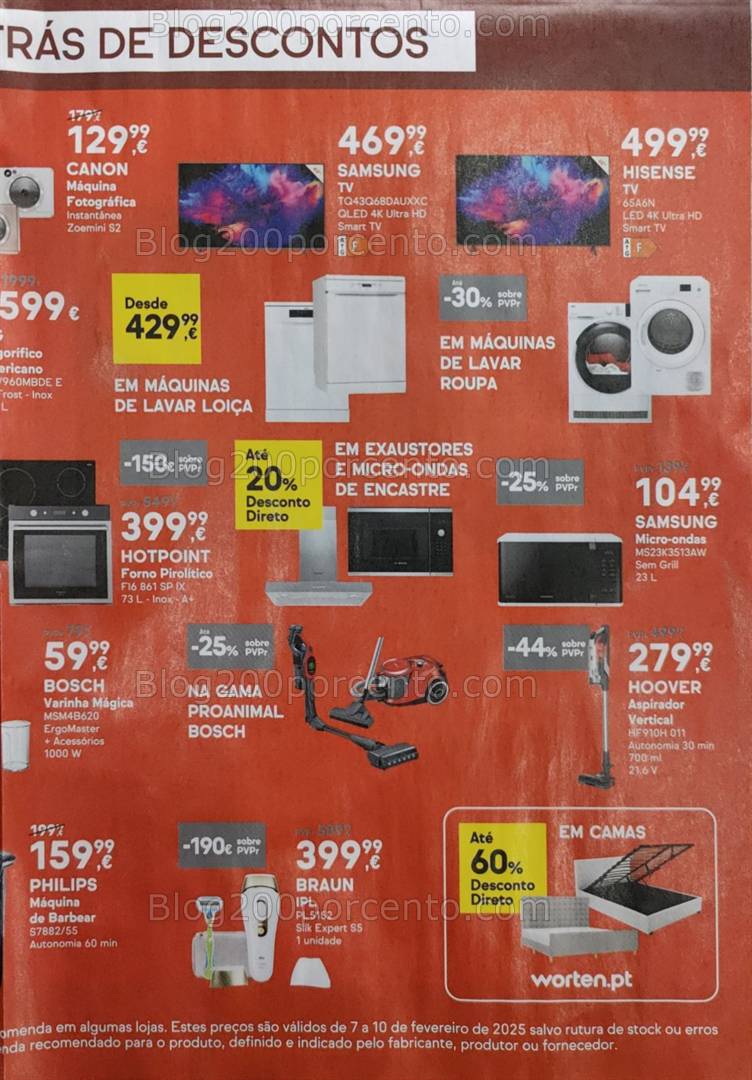 Antevisão Folheto WORTEN Promoções de 7 a 10 fevereiro