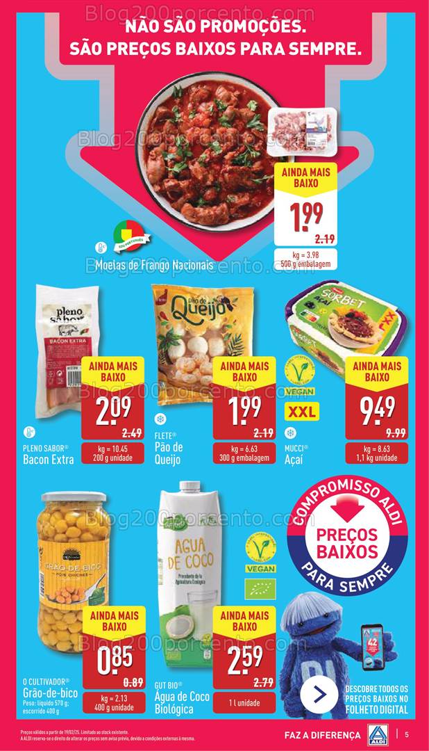 Antevisão Folheto ALDI Promoções de 19 a 25 fevereiro