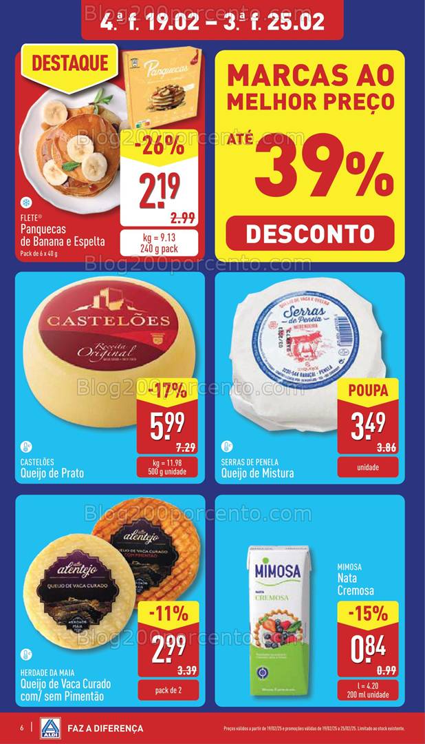 Antevisão Folheto ALDI Promoções de 19 a 25 fevereiro