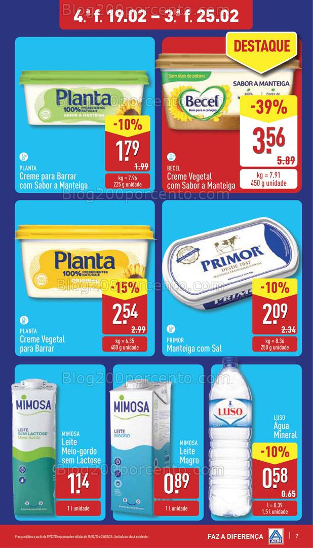 Antevisão Folheto ALDI Promoções de 19 a 25 fevereiro