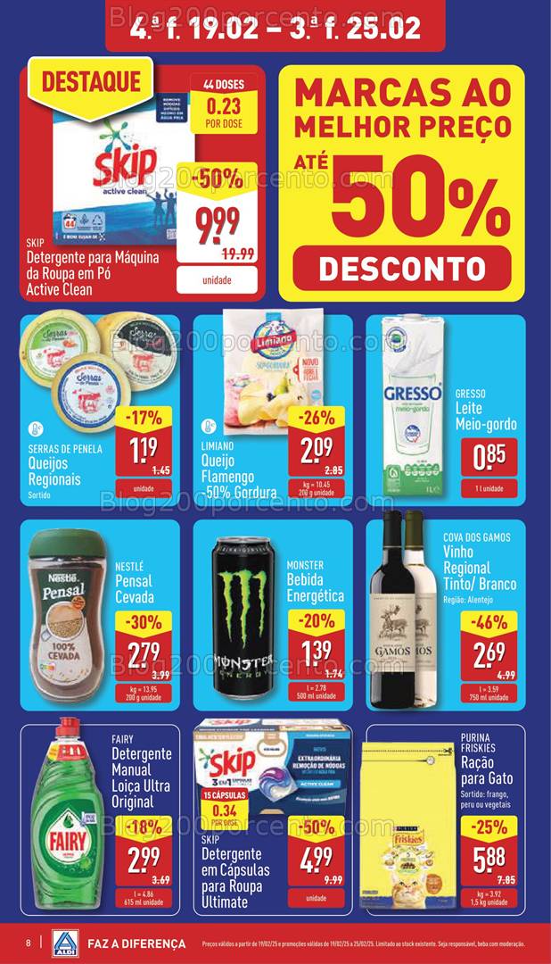 Antevisão Folheto ALDI Promoções de 19 a 25 fevereiro