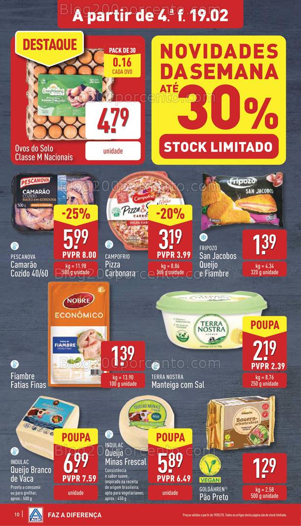 Antevisão Folheto ALDI Promoções de 19 a 25 fevereiro