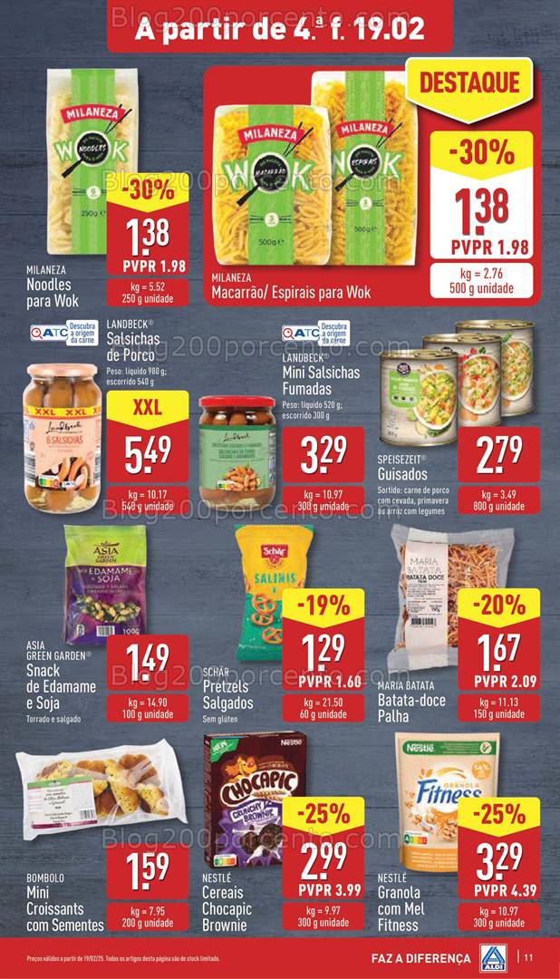 Antevisão Folheto ALDI Promoções de 19 a 25 fevereiro