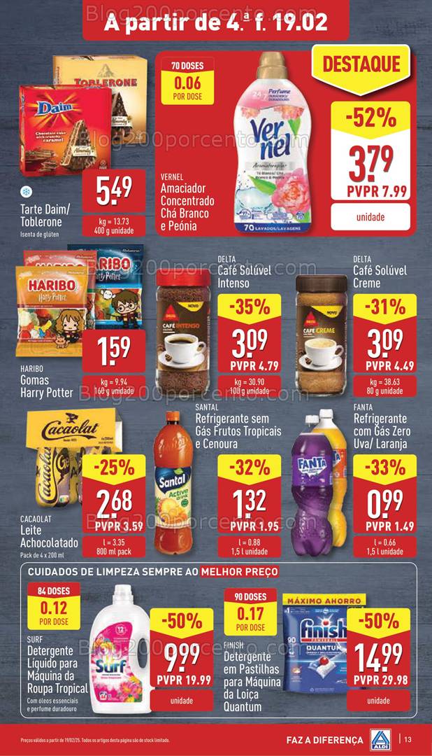 Antevisão Folheto ALDI Promoções de 19 a 25 fevereiro