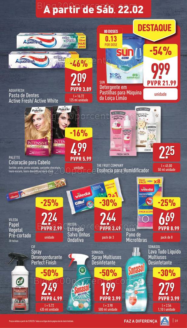 Antevisão Folheto ALDI Promoções de 19 a 25 fevereiro